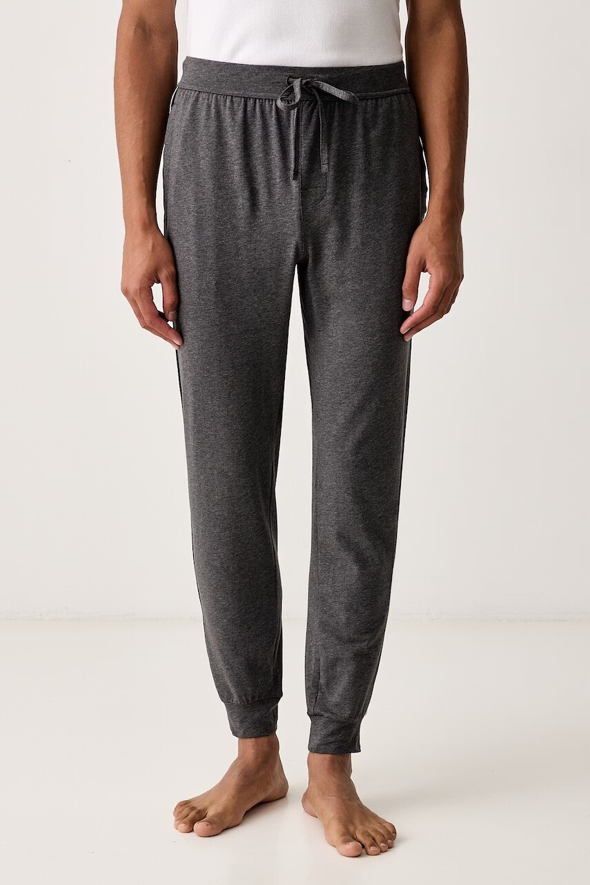 BOSS pyžamové nohavice pánske bavlnené s elastanom Unique Pants Cuff CW