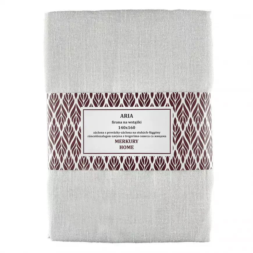 Záclona na šnurovanie ARIA polyester ecru 140x160 Merkury Home
