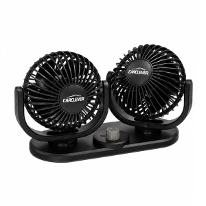 Ventilátor DUO na palubnú dosku / 12V / 2× 4" / dvojrýchlostný