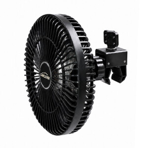 Ventilátor do auta na klip 208 mm – uchytenie na rúrku 14 – 40 mm, 12 – 24 V