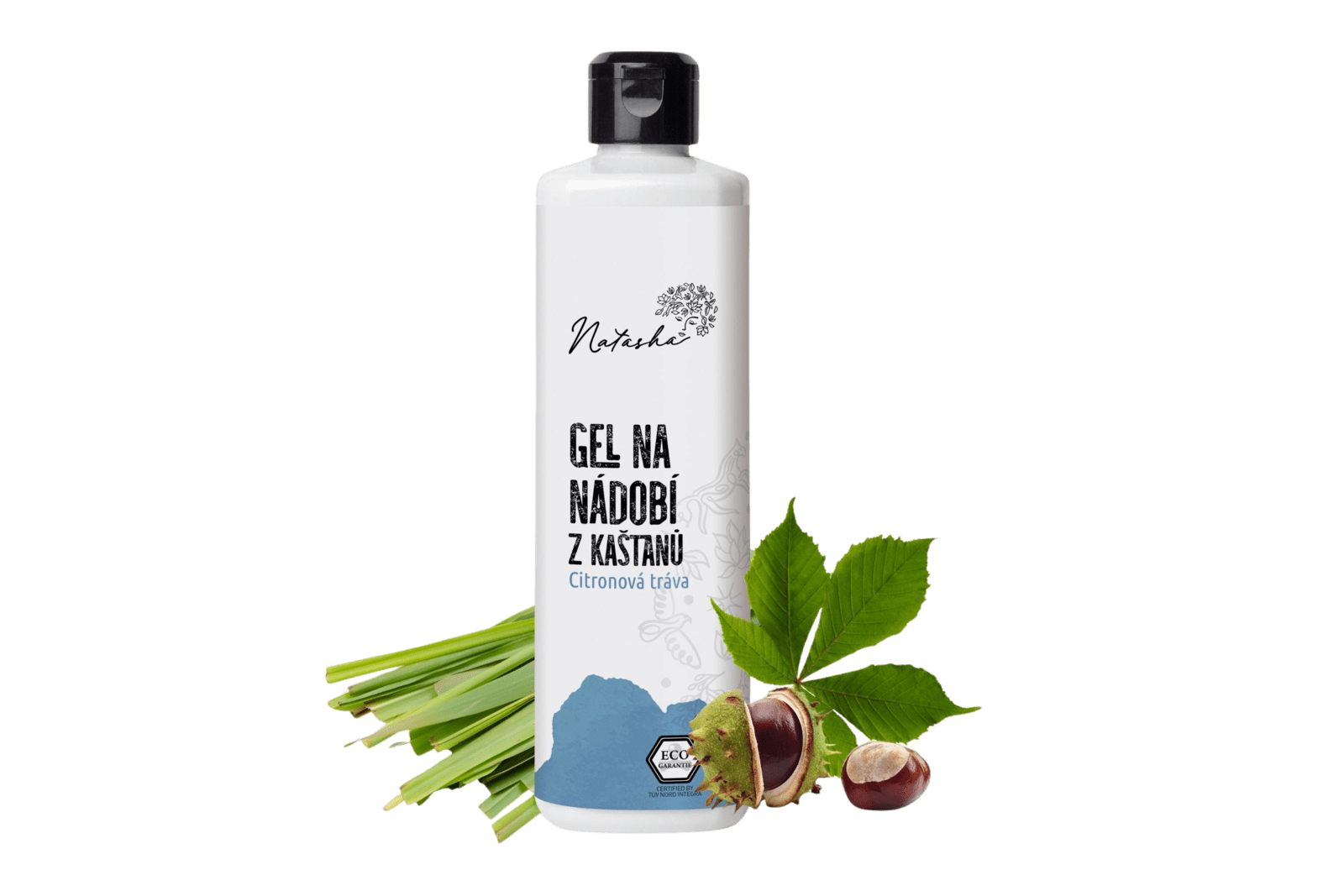 NATASHA Gél na riad z gaštanov - citrónová tráva 500 ml