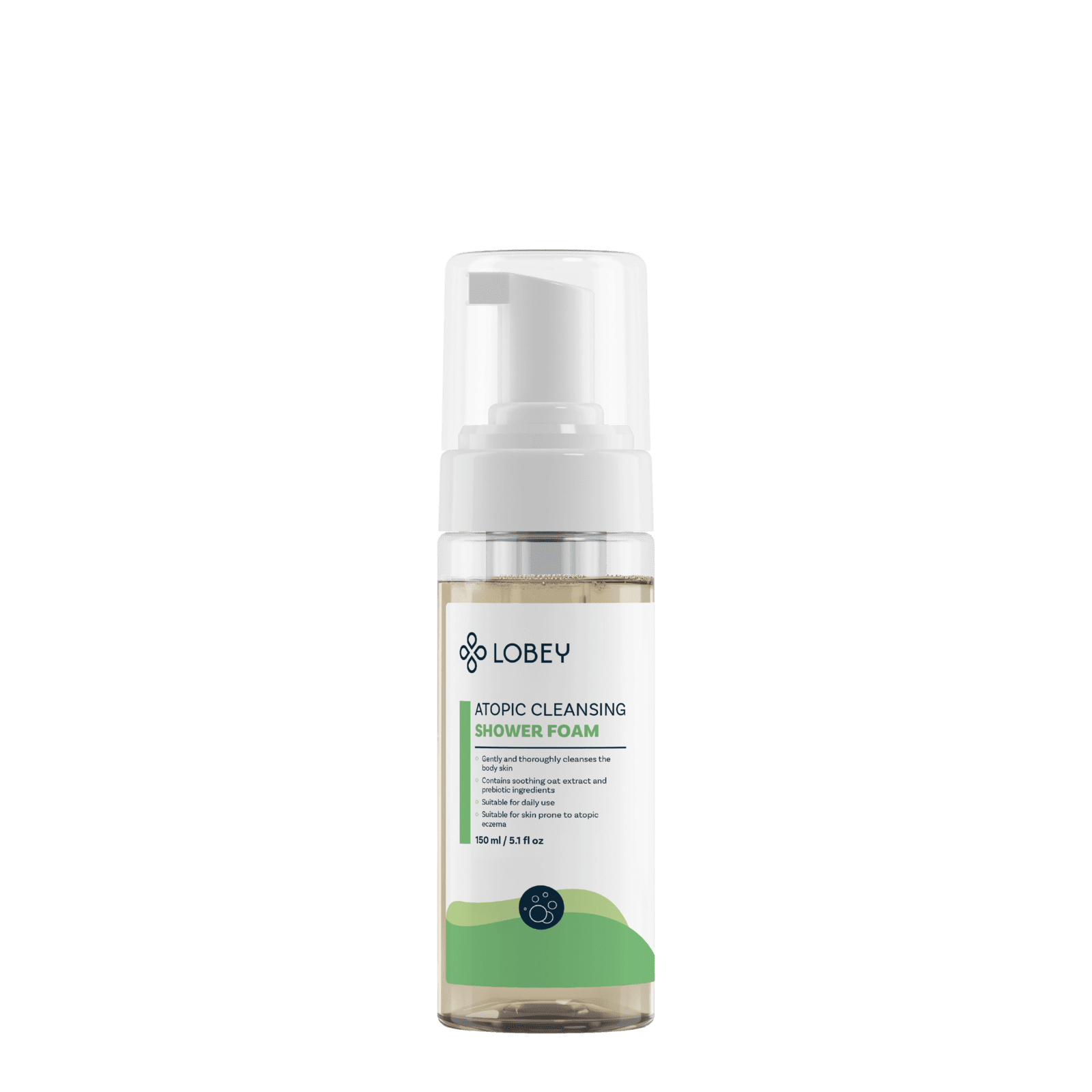 LOBEY Čistiaca sprchová pena na telo ATOPIC 150 ml