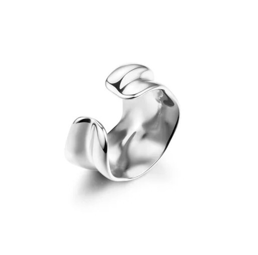 Vuch Single oceľová záušnica Obsid Silver