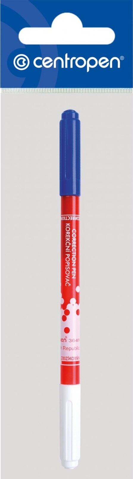 CENTROPEN zmizík s korekčným popisovačom 3649
