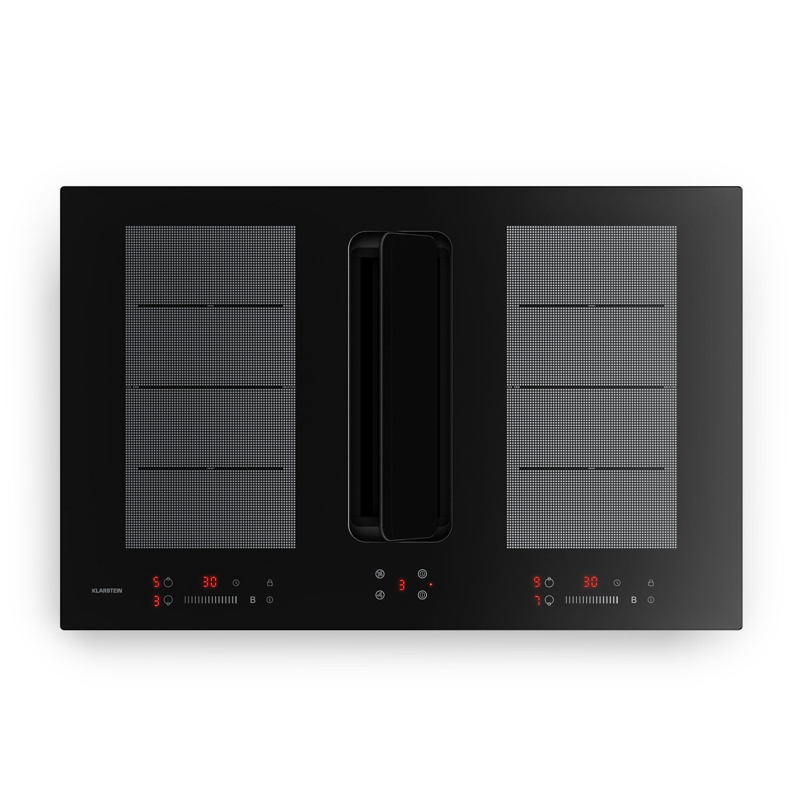 Klarstein ChefFusion indukčná varná doska s odsávačom pár | 4 varné zóny | 7200 W | 504,3 m³/h | 80 cm