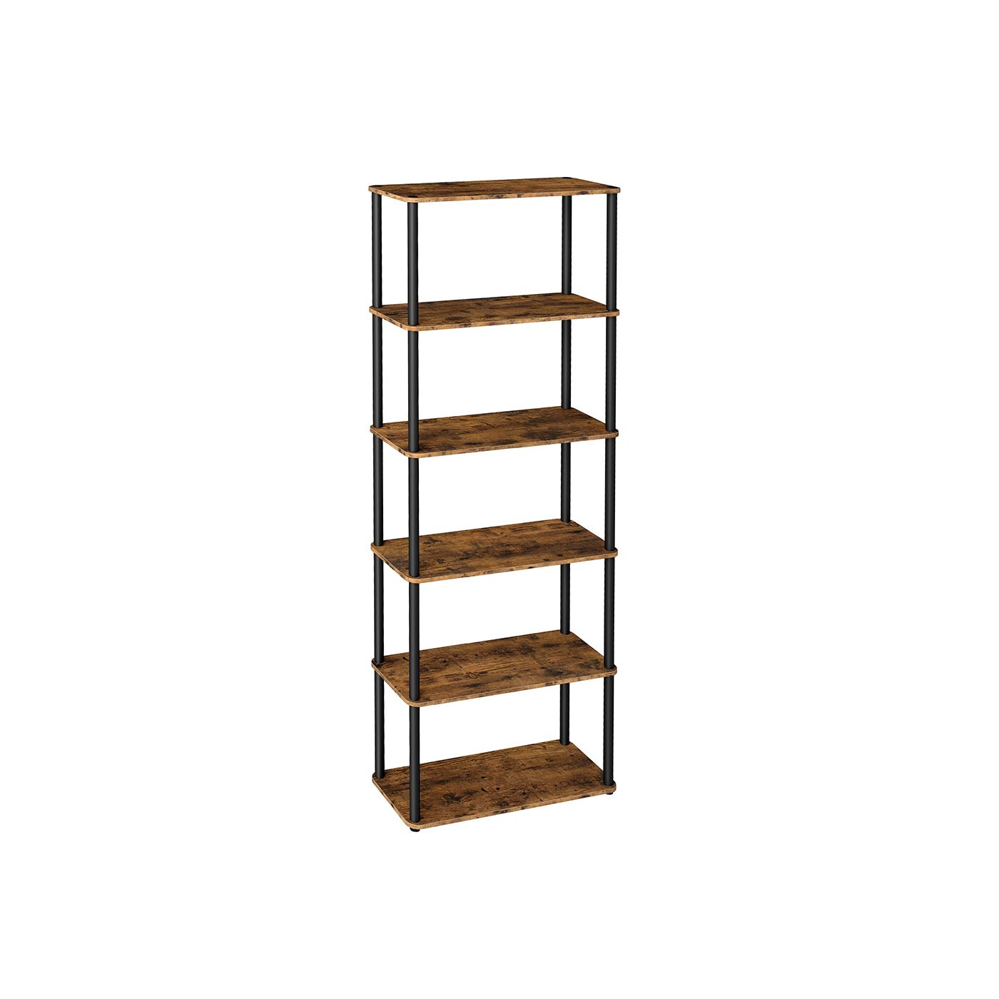 Regál Vasagle Pier 173 cm černý/hnědý