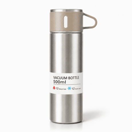Livefy termoska s pohárom Vello 500ml, béžová