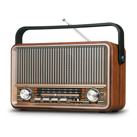 MG SG-510BT Bluetooth prenosné retro rádio, hnedé