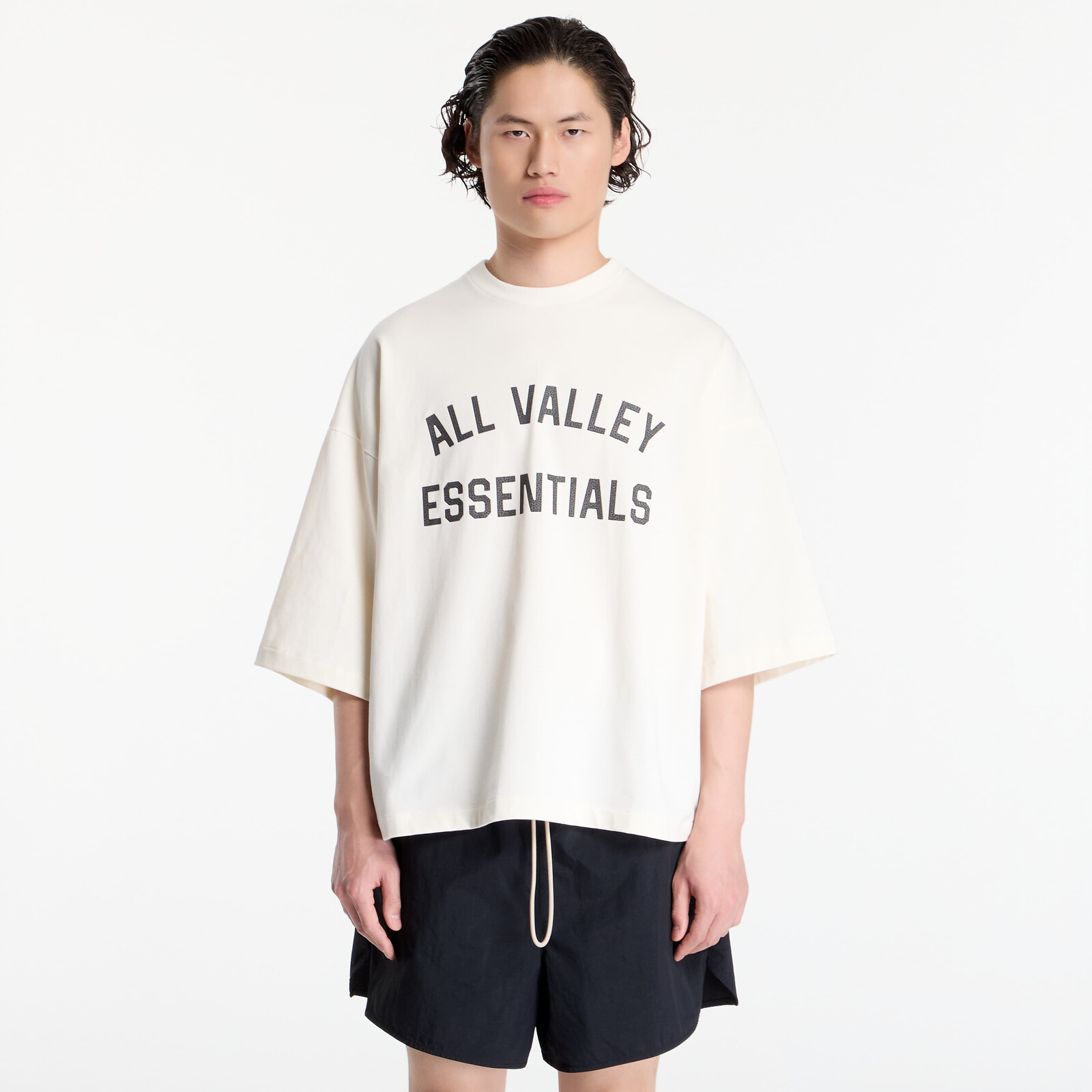 Tričko Fear Of God Essentials Merch Tee Ivory XL