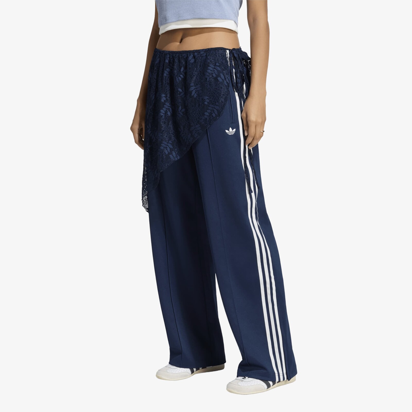 Kalhoty adidas 2IN1 Firebird Loose Track Trousers With Lace Skirt Collegiate Navy S