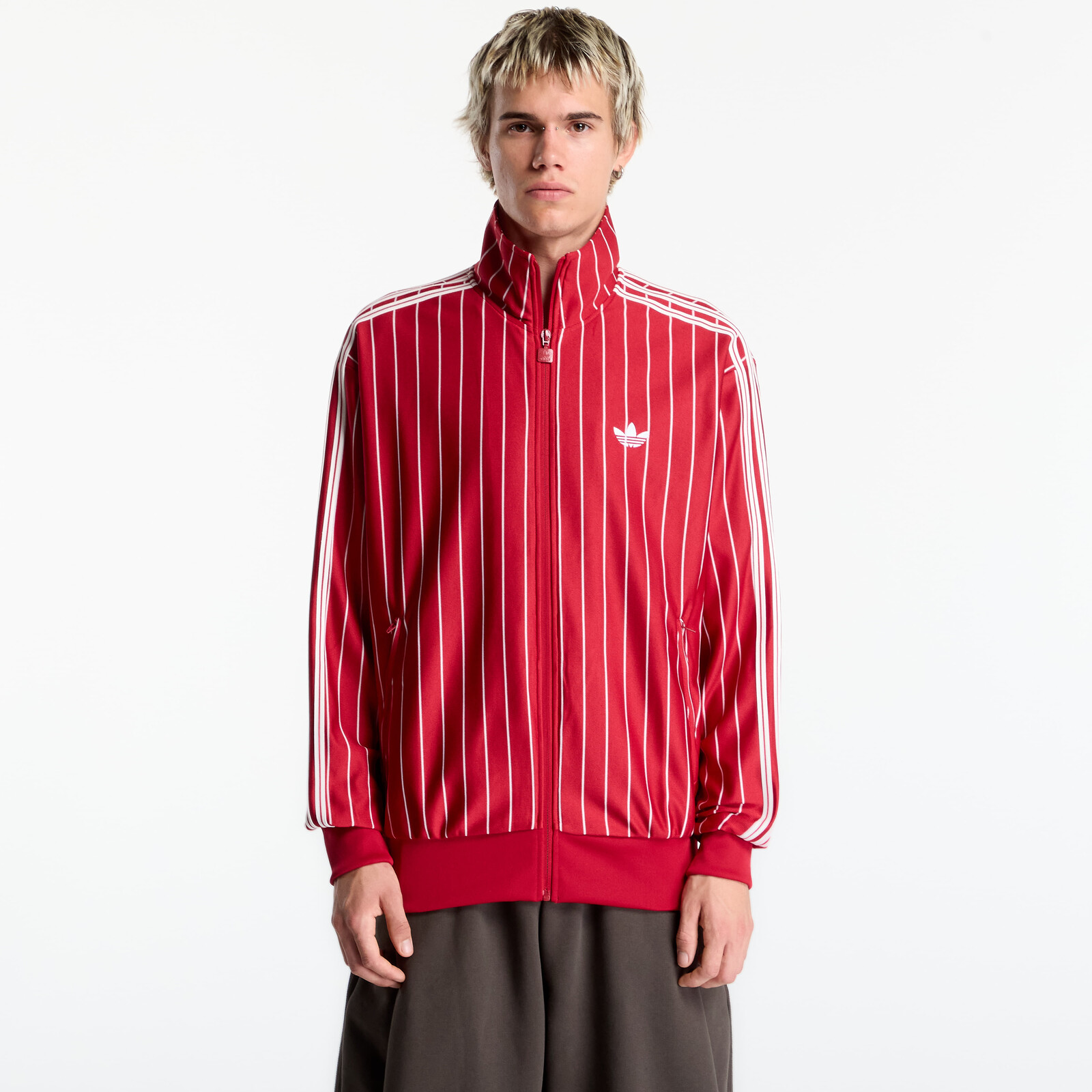 Bunda adidas Firebird Pinstripes Track Top Team Victory Red XL