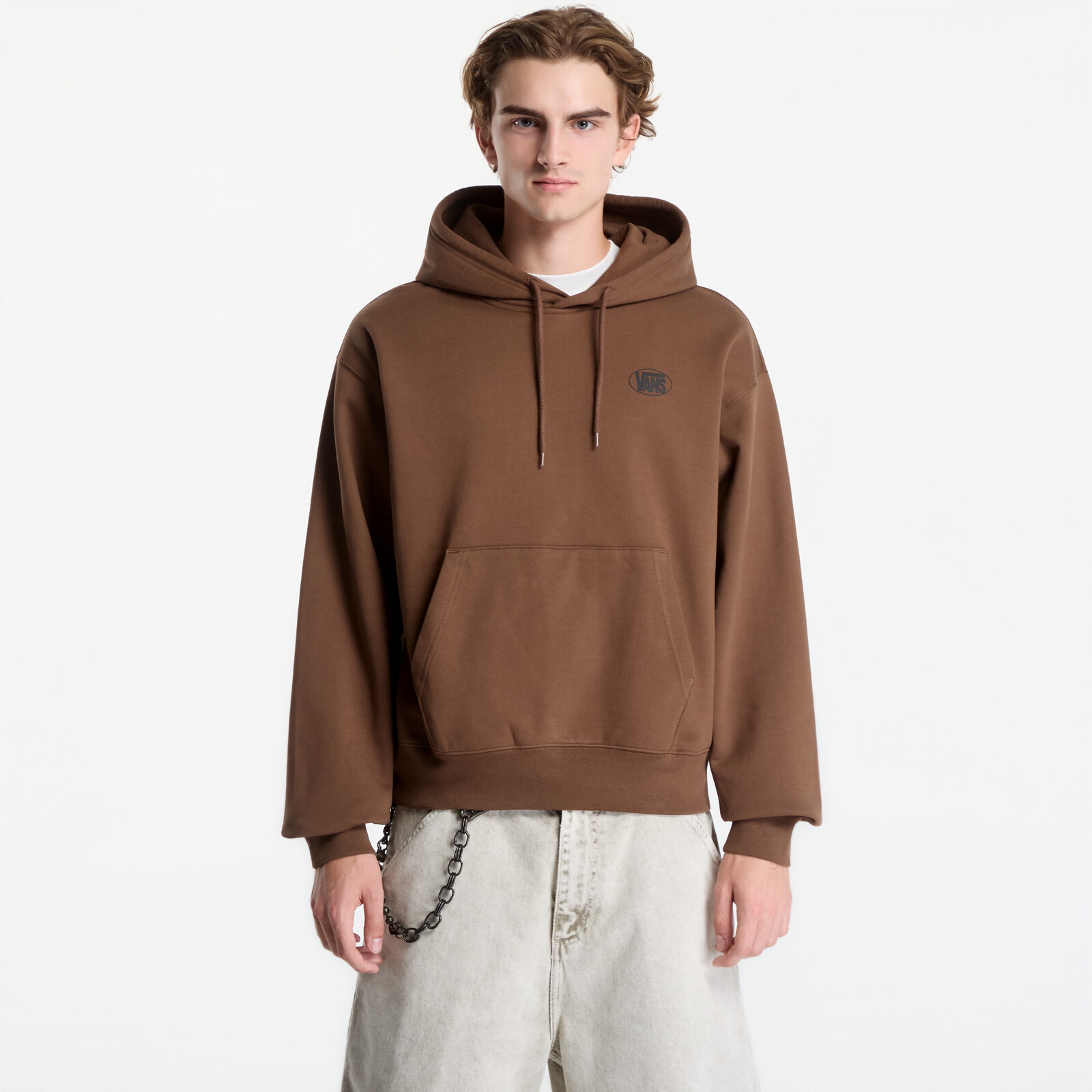 Mikina Vans Oval Logo Pullover Vintage Cocoa M