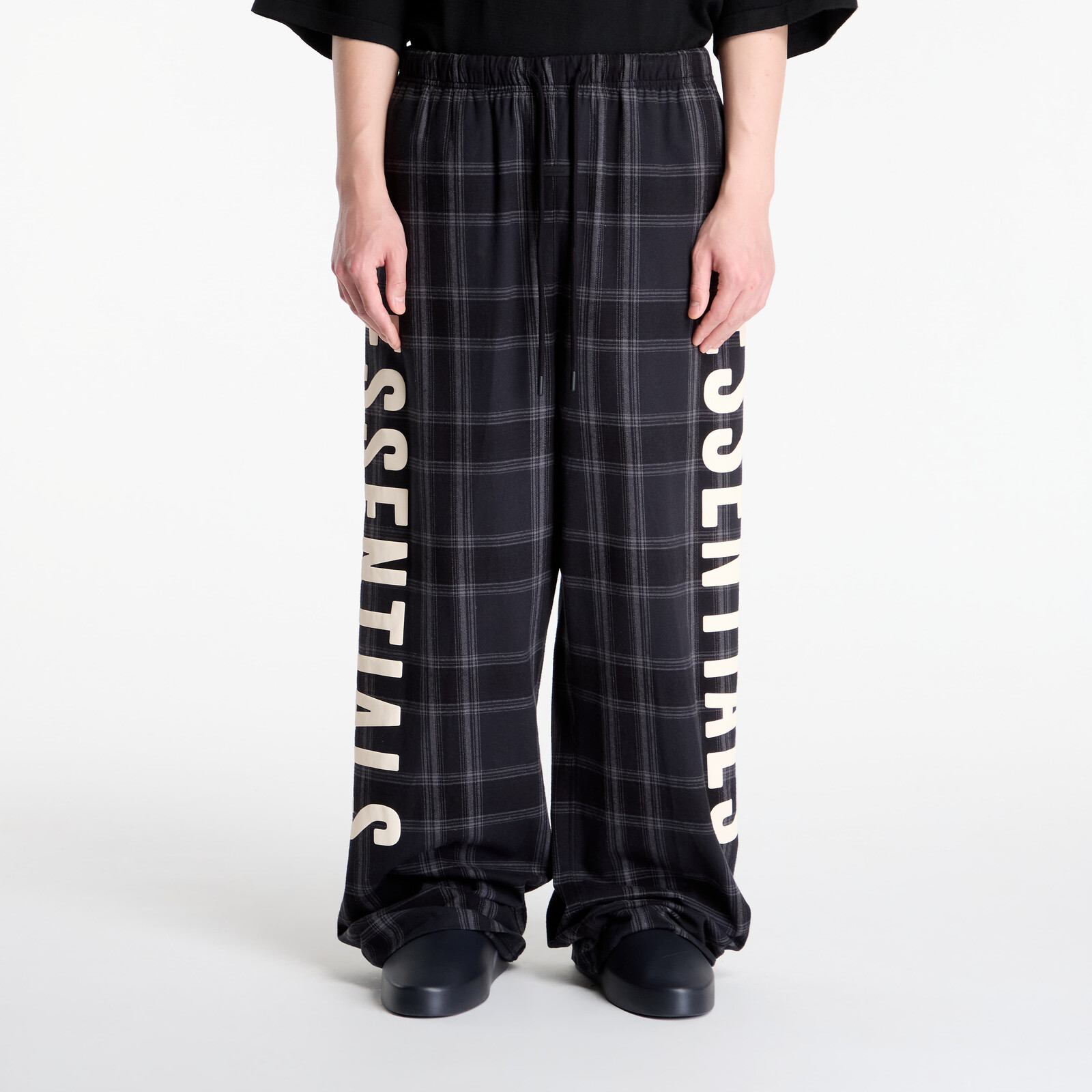 Tepláky Fear Of God Essentials Lounge Pant Vintage Black Plaid XL