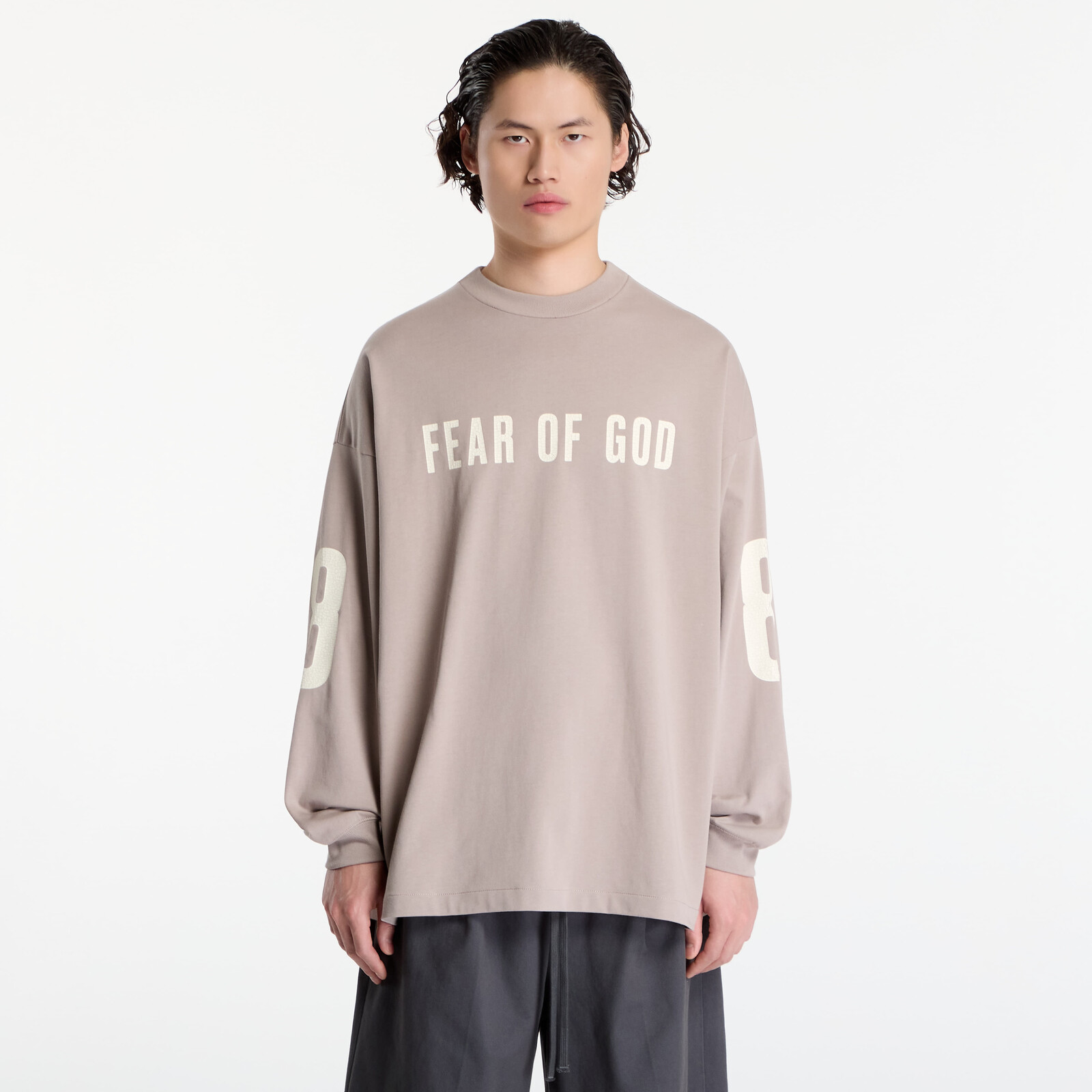 Tričko Fear Of God Essentials Merch Long Sleeve Tee Seal Su26 XXL