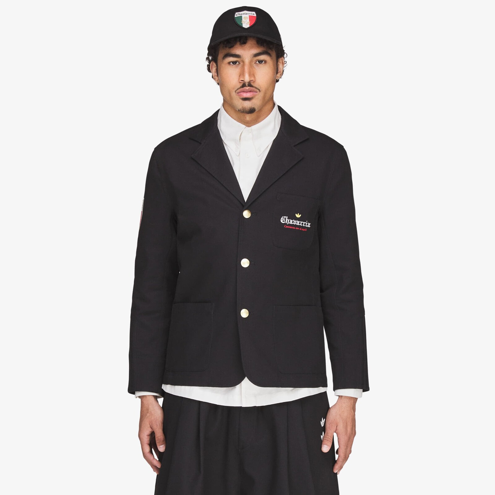 Bunda adidas x Willy Chavarria Chavarria Players Twill Blazer Jacket Black M