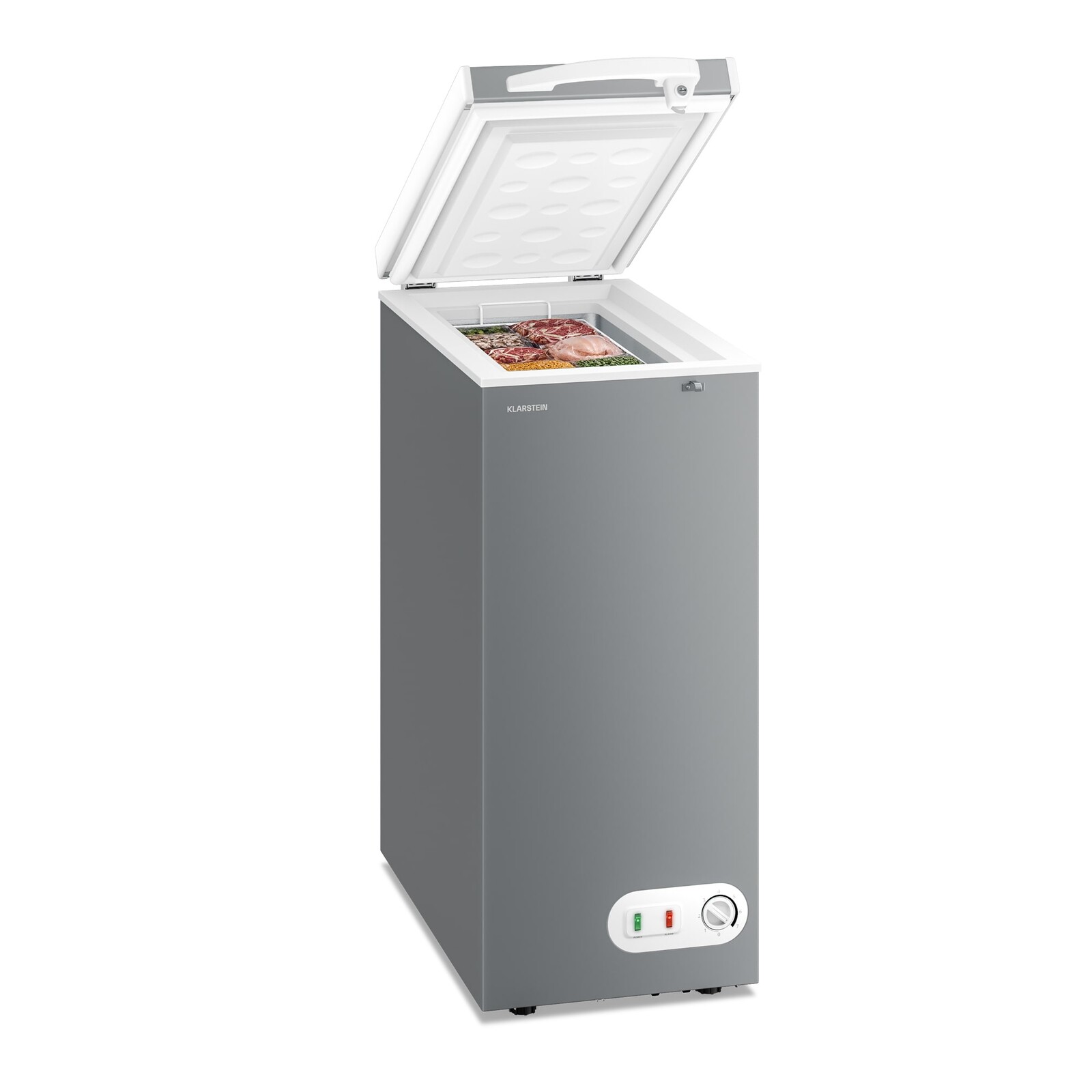 Klarstein Iceblokk mraznička | 51 l | 85 cm | -18°C až -22°C | 4 hviezdičky | Strieborná