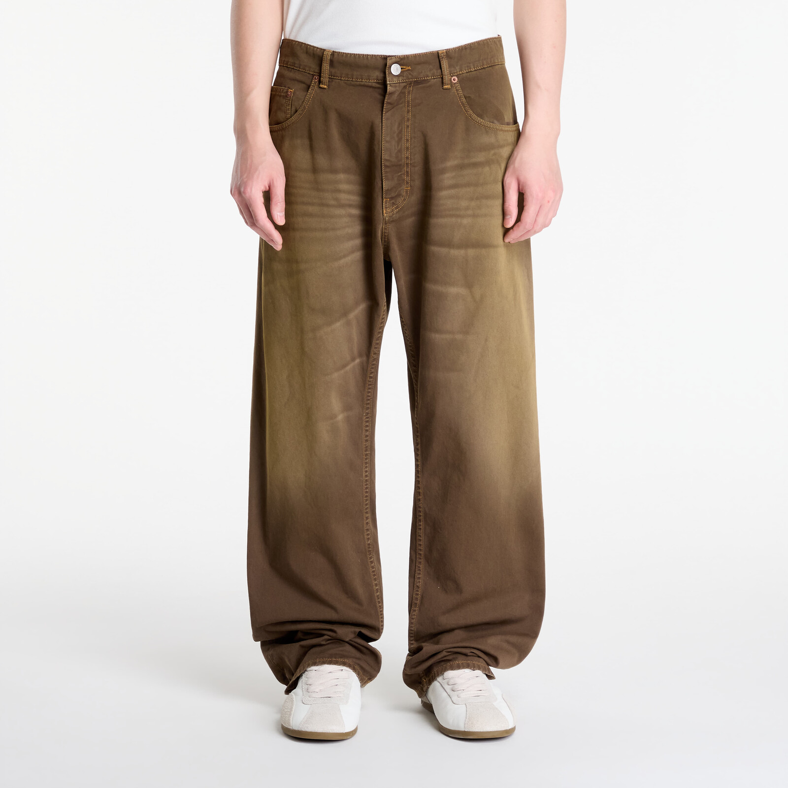Kalhoty MM6 Pants 5 Pockets Brown 34