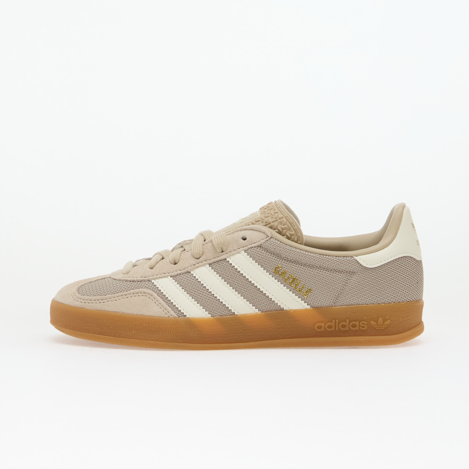 Topánky adidas Gazelle Indoor Khaki Three/ Off White/ Gold Met. 3.5