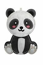 Hračka – psík animALL Panda, kožená, farebná, 22 × 15,5 cm