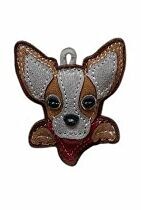 Hračka – psík animALL Čivava pre šteniatka, koža, 10 × 6,5 cm