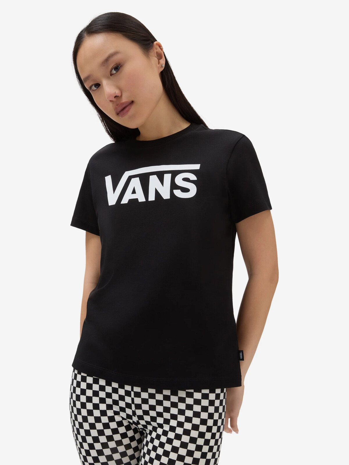 T-Shirt Vans Wm Flying V Crew Tee Black