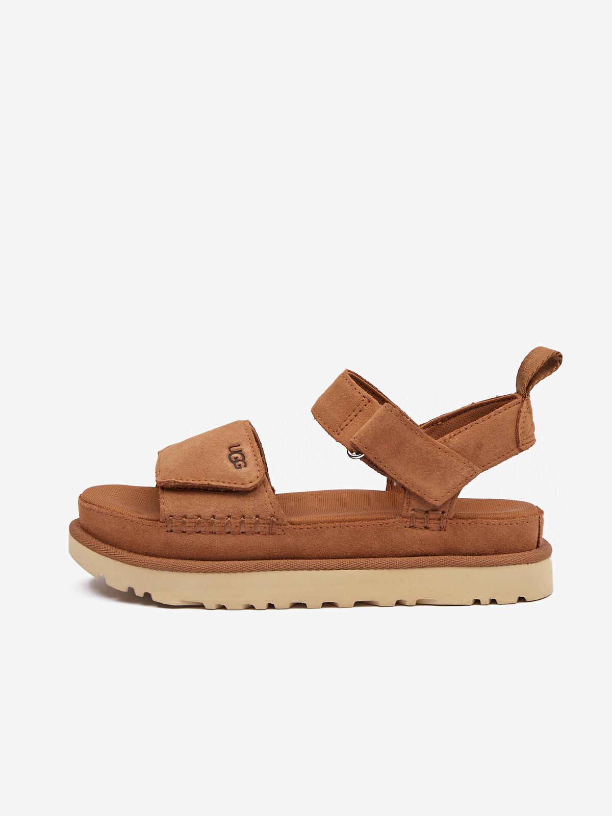 Hnedé dámske semišové sandále UGG Goldenstar
