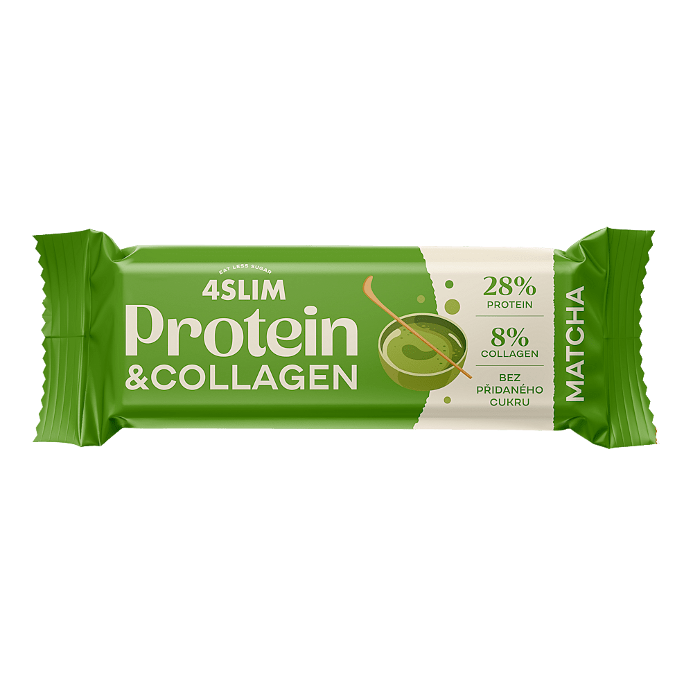 4SLIM Tyčinka proteín&collagen matcha 35 g
