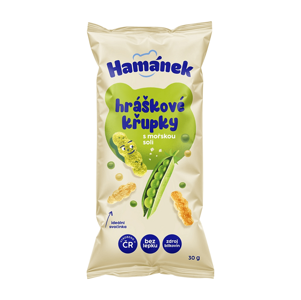 HAMÁNOK Hráškové chrumky s morskou soľou 30 g