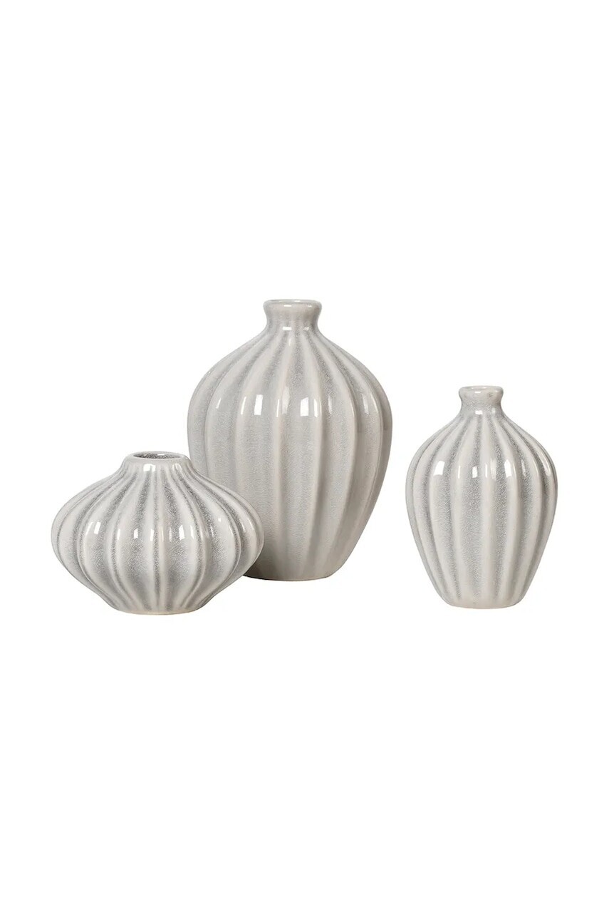 Broste Copenhagen  sada váz dekoratívna z glazovanej keramiky 12 x 15 cm