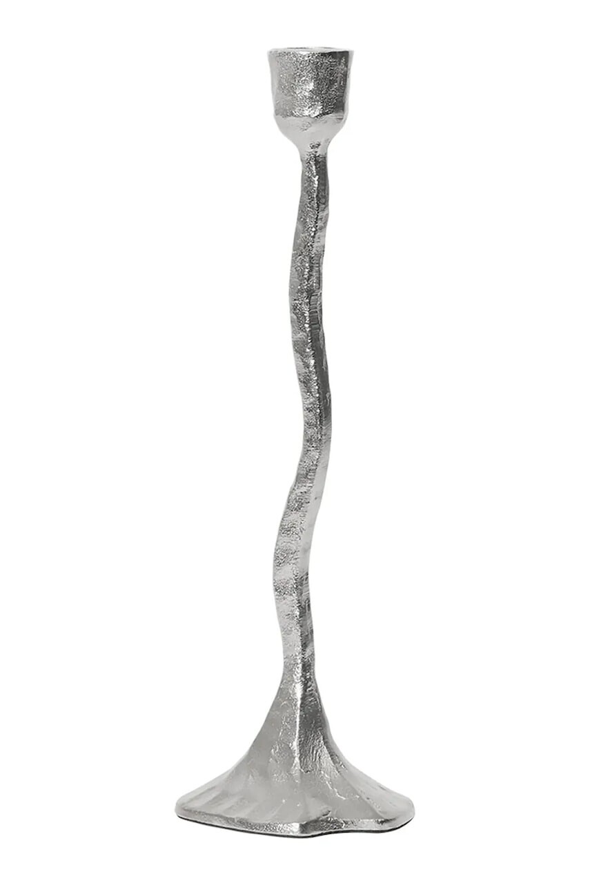 Broste Copenhagen  svietnik dekoratívny z alumínia 9 x 31 cm
