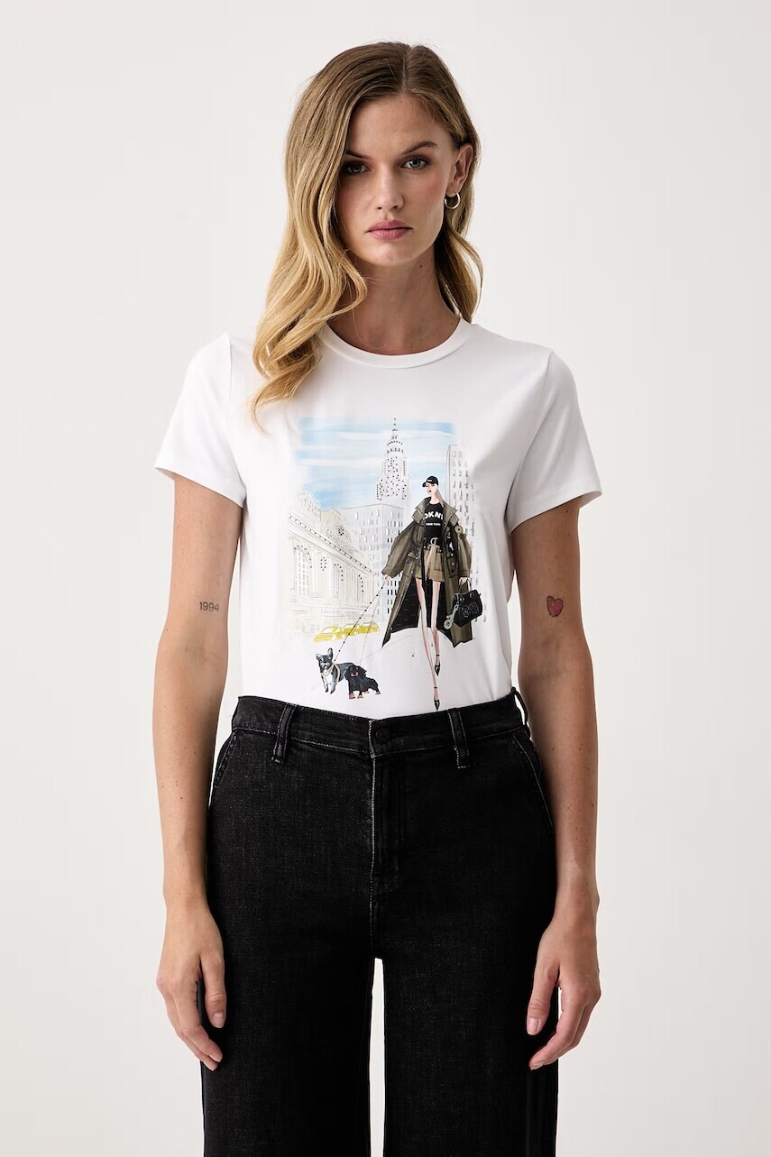 DKNY  tričko dámske s modalom