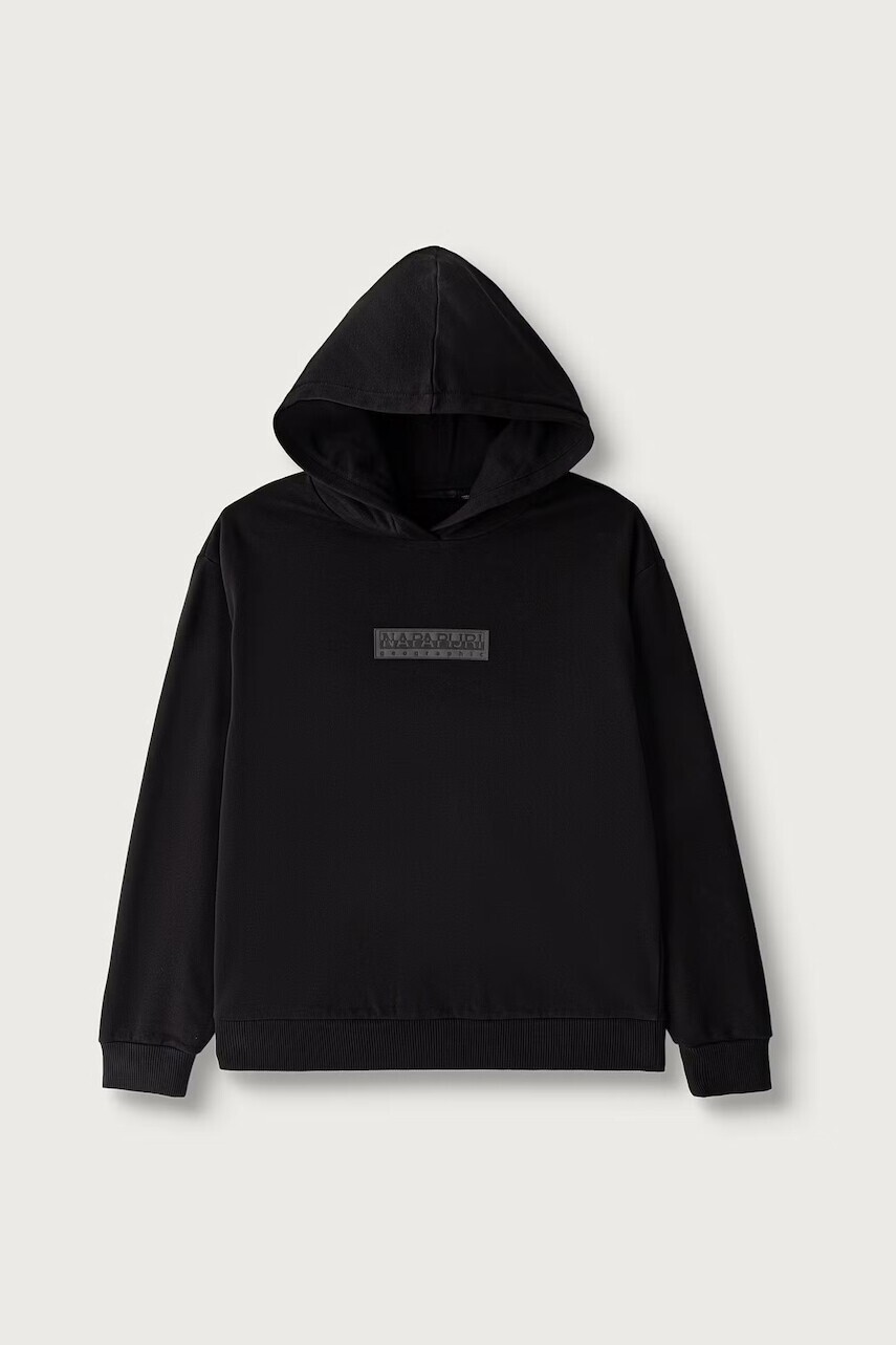 Napapijri  mikina s kapucňou detská s bavlnou B-NEW BOX LOGO H W