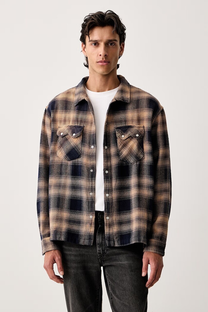 Levi's  košeľa pánska bavlnená LS BOXY WESTERN