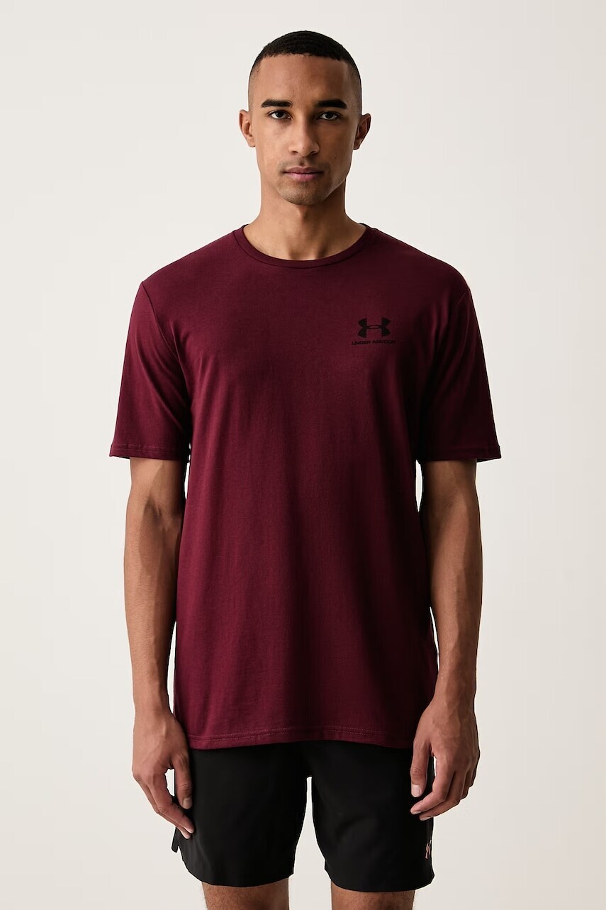 Under Armour tričko pánske s bavlnou SPORTSTYLE LEFT CHEST