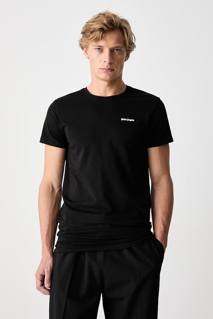 Palm Angels  basic tričko dámske bavlnené s elastanom