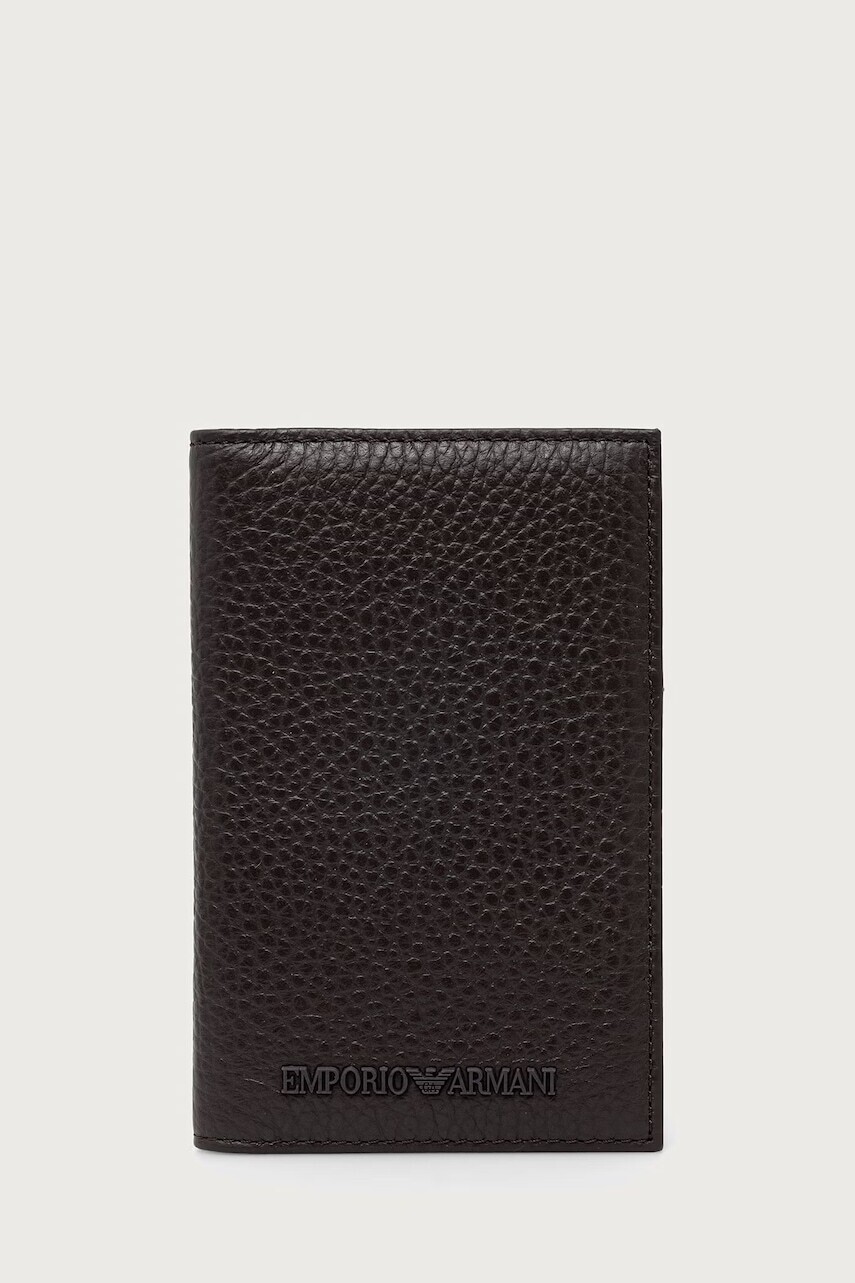 Emporio Armani  puzdro na karty pánske kožené