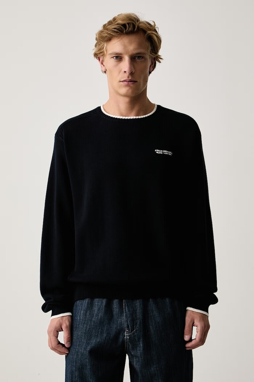 Armani Exchange  sveter pánsky s bavlnou