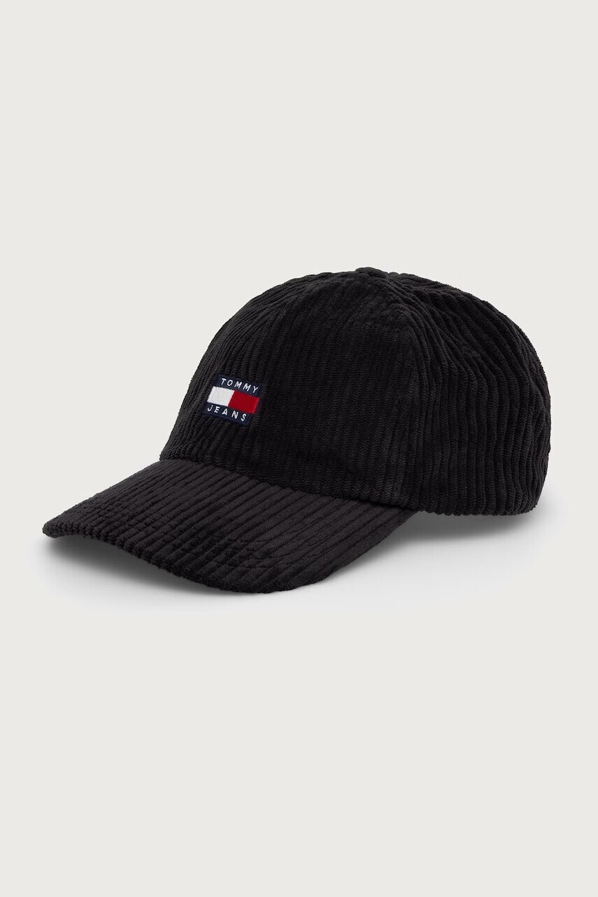 Tommy Jeans čiapka so šiltom pánska menčestrová