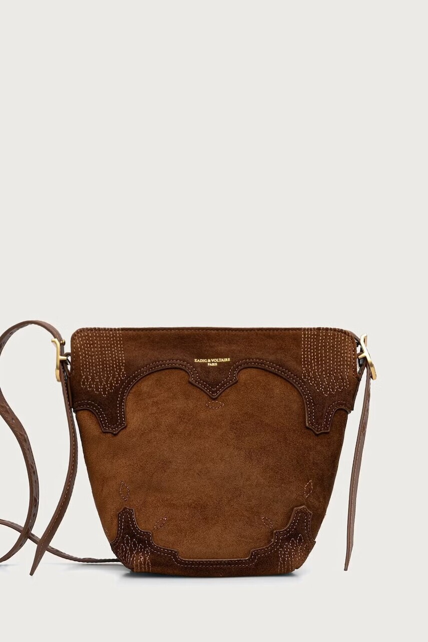 Zadig&Voltaire  kabelka typu tote dámska semišová BABY
