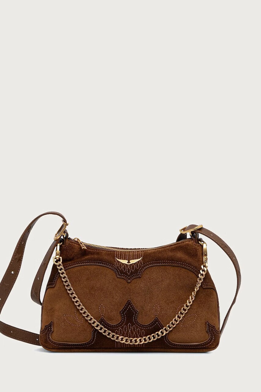 Zadig&Voltaire  crossbody kabelka dámska semišová JIM