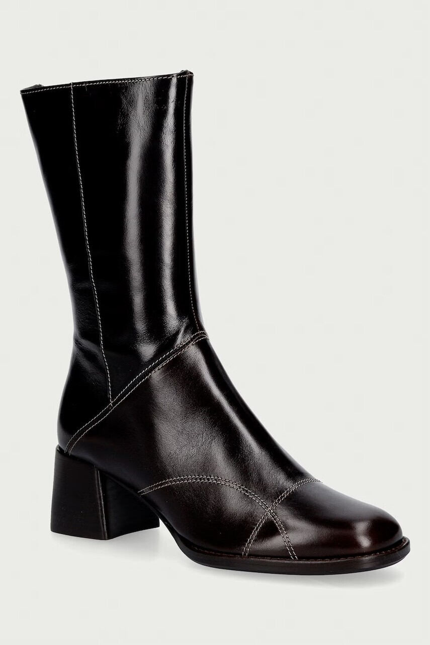 Billi Bi  čižmy dámske kožené Espresso calf /brown heel 86