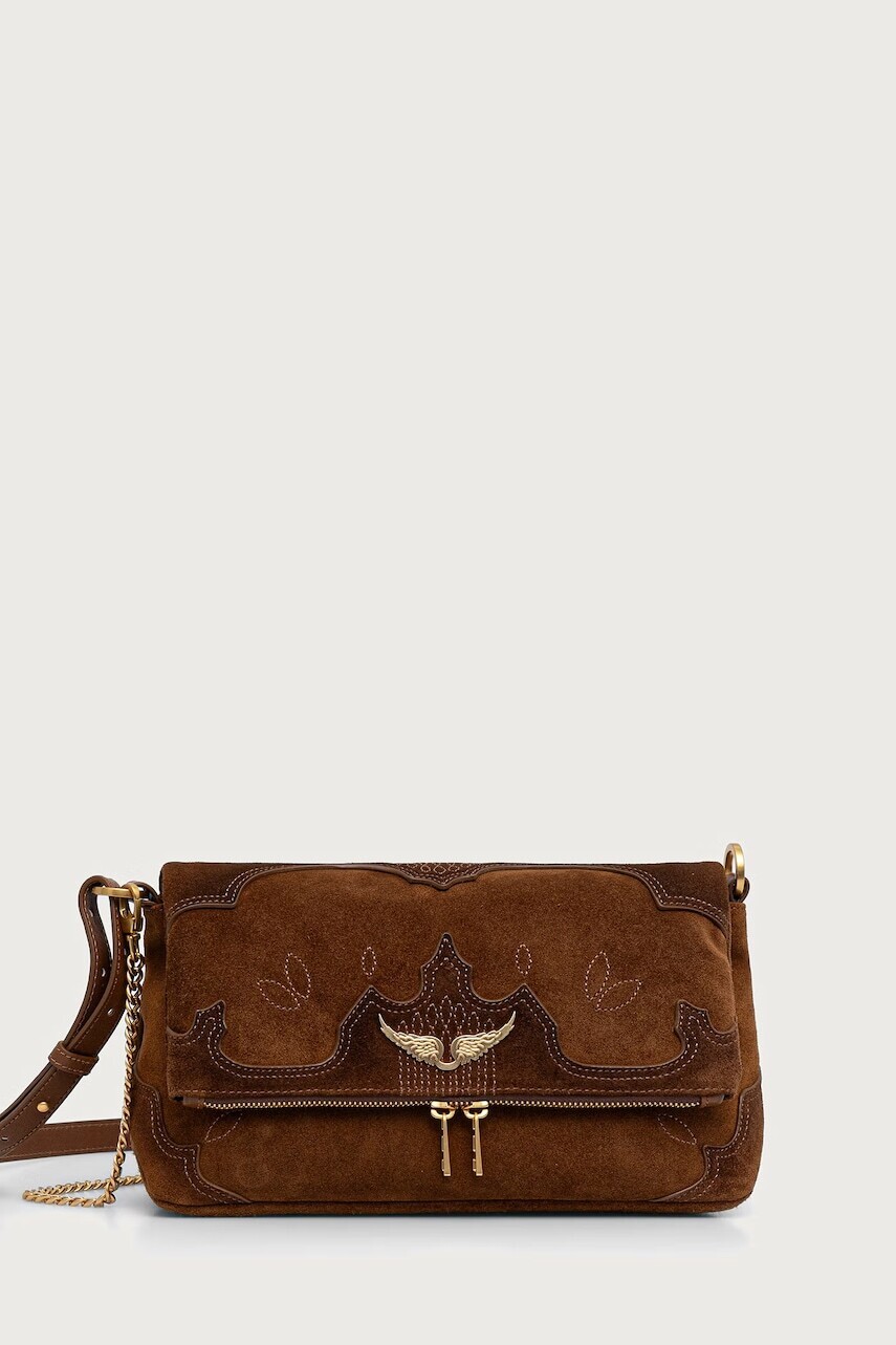 Zadig&Voltaire  crossbody kabelka dámska semišová ROCKY