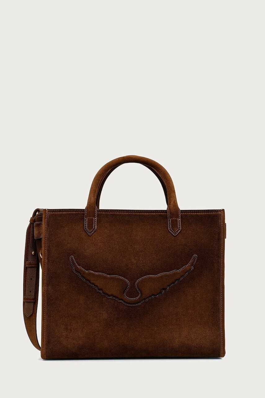 Zadig&Voltaire  kabelka typu shopper dámska semišová ANGEL