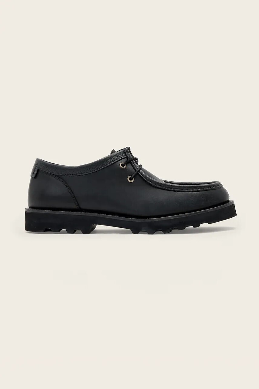 AllSaints  poltopánky pánske kožené Skiff Apron Shoe