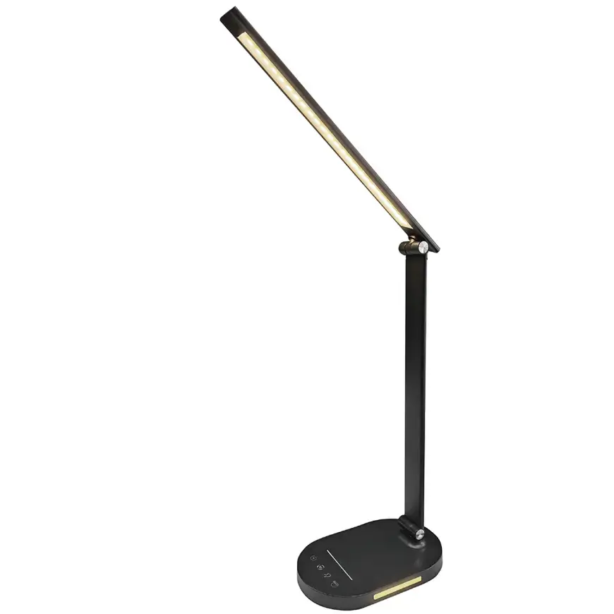 Stolová lampa ALIS BLACK CCT 5 BARW 7W DIM USB LB1