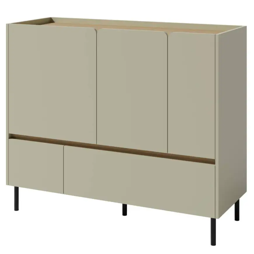 Komoda Luca LC8 2S3D eukalyptus/dub baltic