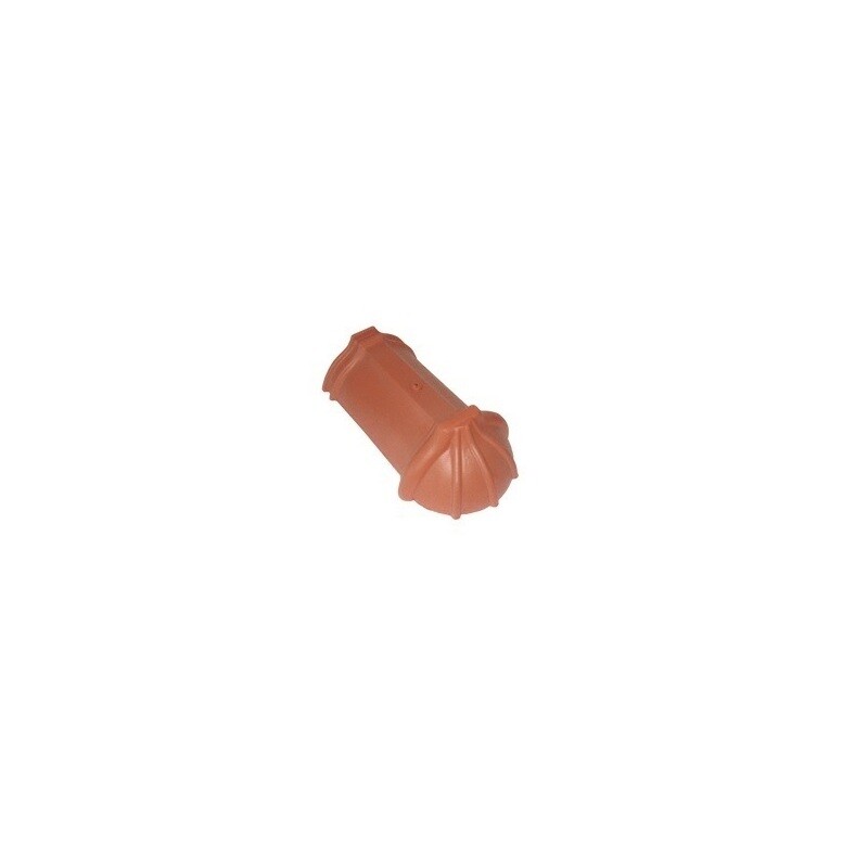 TONDACH koncový drážkový hrebenáč 21 cm - kvapka hnedý (model Samba, Brnenka)