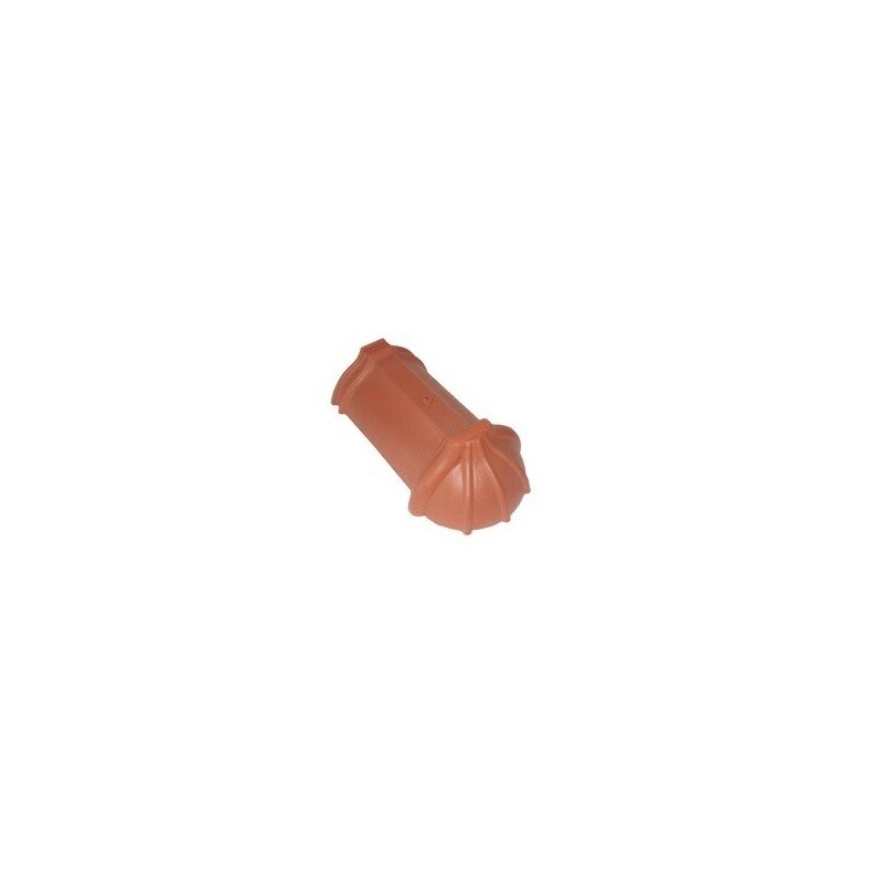 TONDACH koncový drážkový hrebenáč 21 cm - kvapka hnedý (model Bolero, Twist)