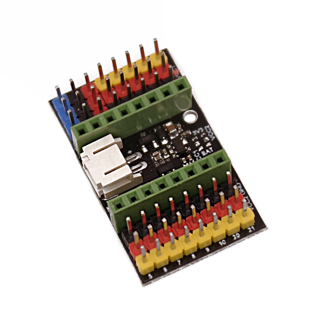 Terminál shield pre ESP32-C3 Super Mini s nabíjacím obvodom pre 3,7V batériu