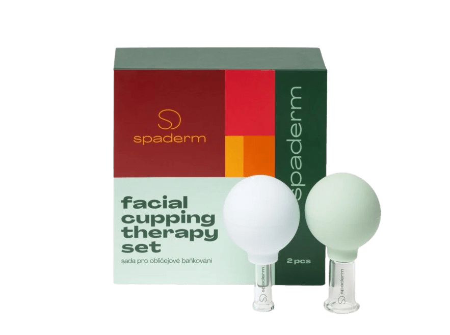 SPADERM Spaderm Facial Cupping Therapy Set, sada sklenených baniek na tvár 2 ks